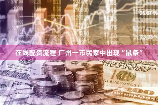 在线配资流程 广州一市民家中出现“鼠条”